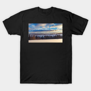 Distant Tatry mountains winter panorama T-Shirt